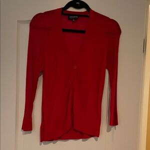 Jones New York Vibrant Red Women's Cardigan